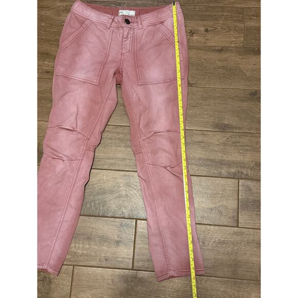 Free People Ladies Size 28 Red Wine Utility Pants - Picture 5 of 5